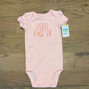 Carter's Light Pink Easter Baby Bodysuit